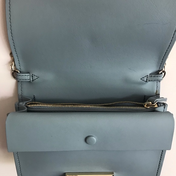 ZAC Zac Posen Earthette Crossbody Chain blue green - Picture 3 of 7